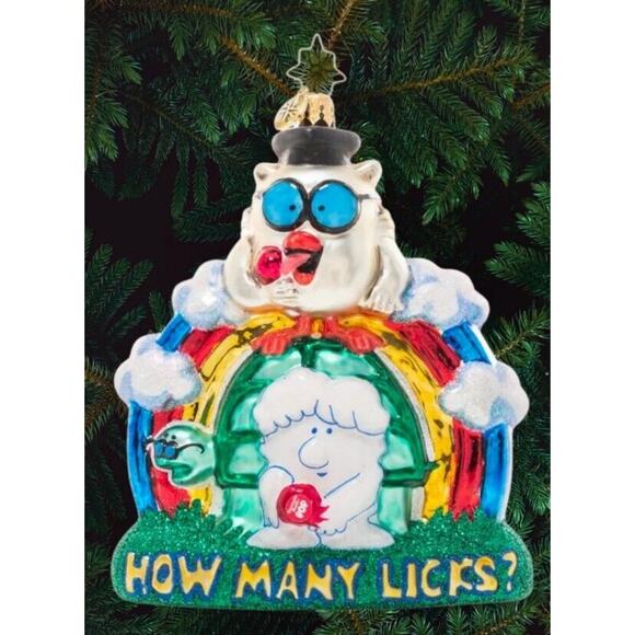 Christopher Radko The Tootsie Pop Test Glass Christmas Ornament BRAND NEW - Picture 2 of 13